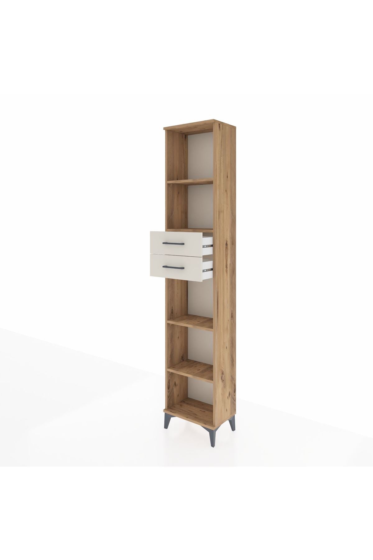 Arges Dolap 4 Raflı 2 Çekmeceli 44x30x221 - S28M240V7A