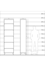 Arges Dolap 5 Raflı 60x30x221 - S29M001V9A