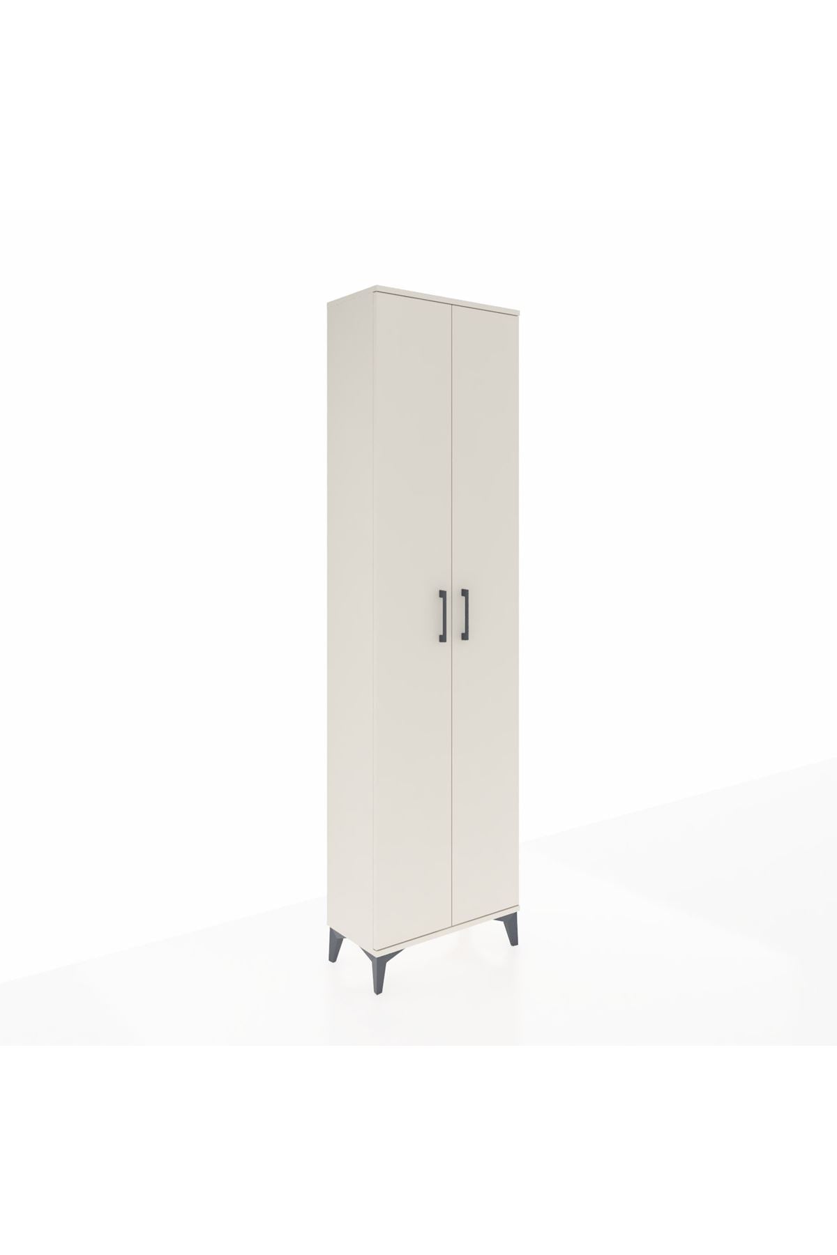 Arges Dolap 3 Raflı 2 Kapaklı Tek Askılı 60x30x221 - S29M003V1A