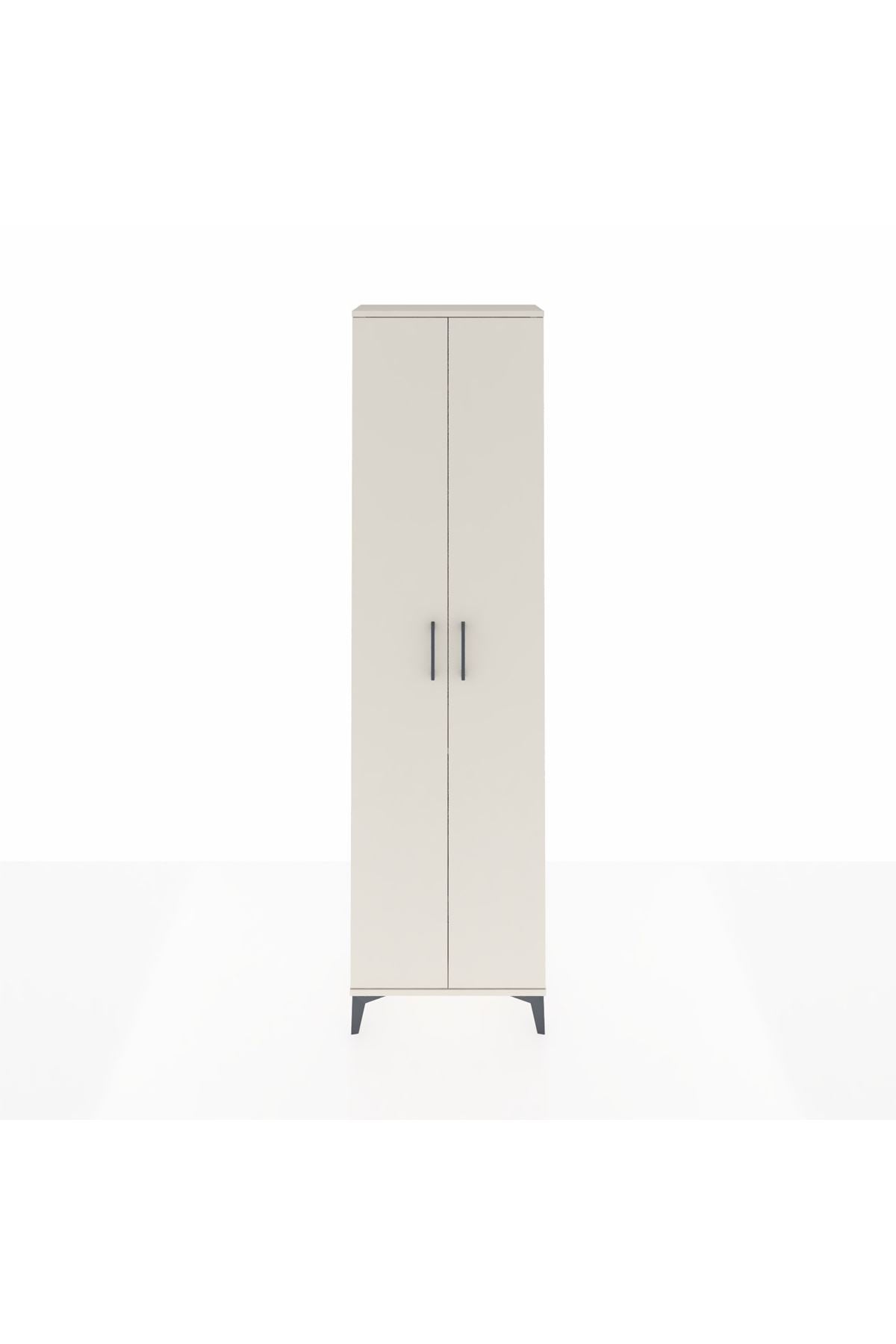 Arges Dolap 3 Raflı 2 Kapaklı Tek Askılı 60x30x221 - S29M003V1A