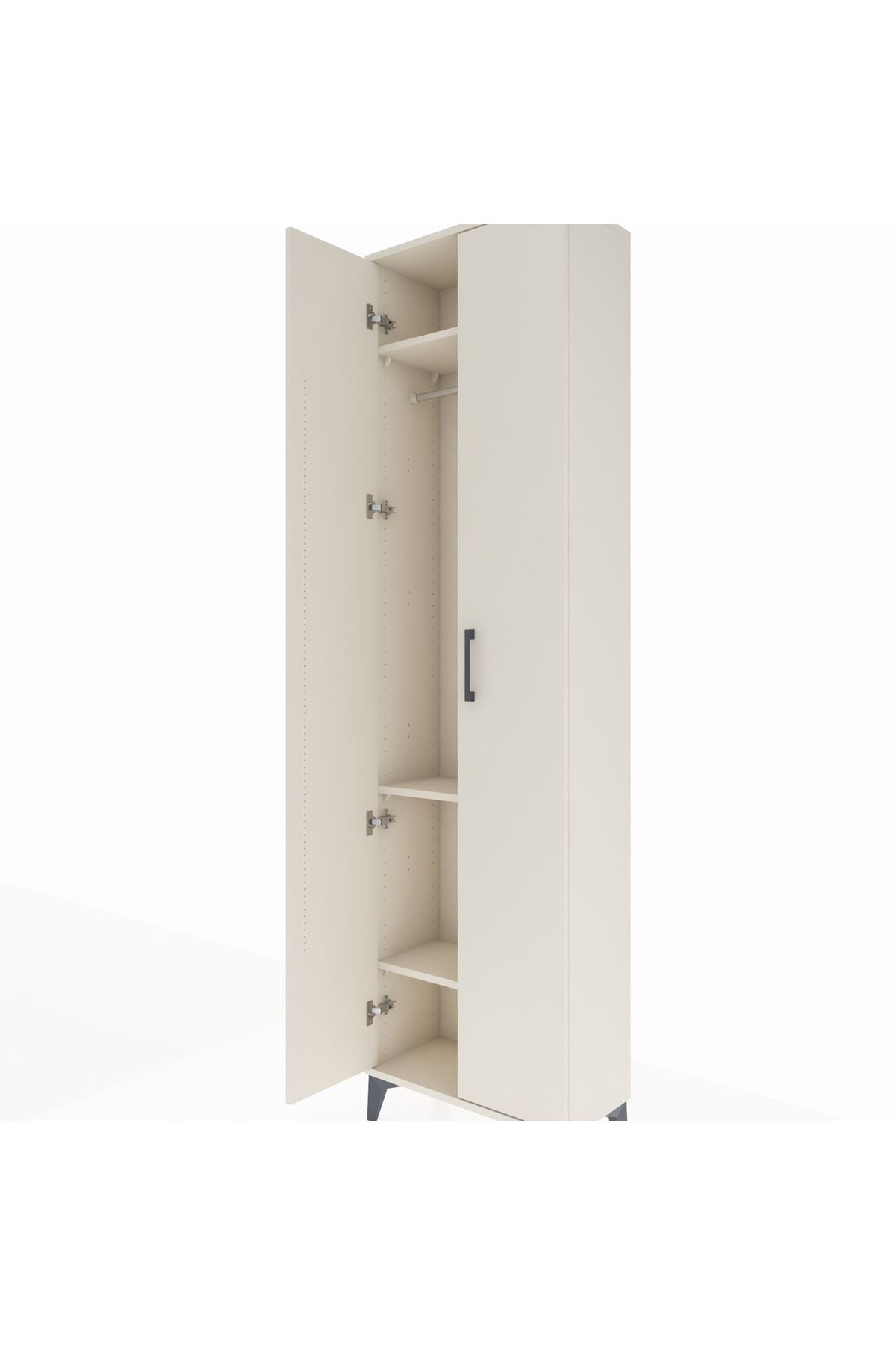 Arges Dolap 3 Raflı 2 Kapaklı Tek Askılı 60x30x221 - S29M003V1A