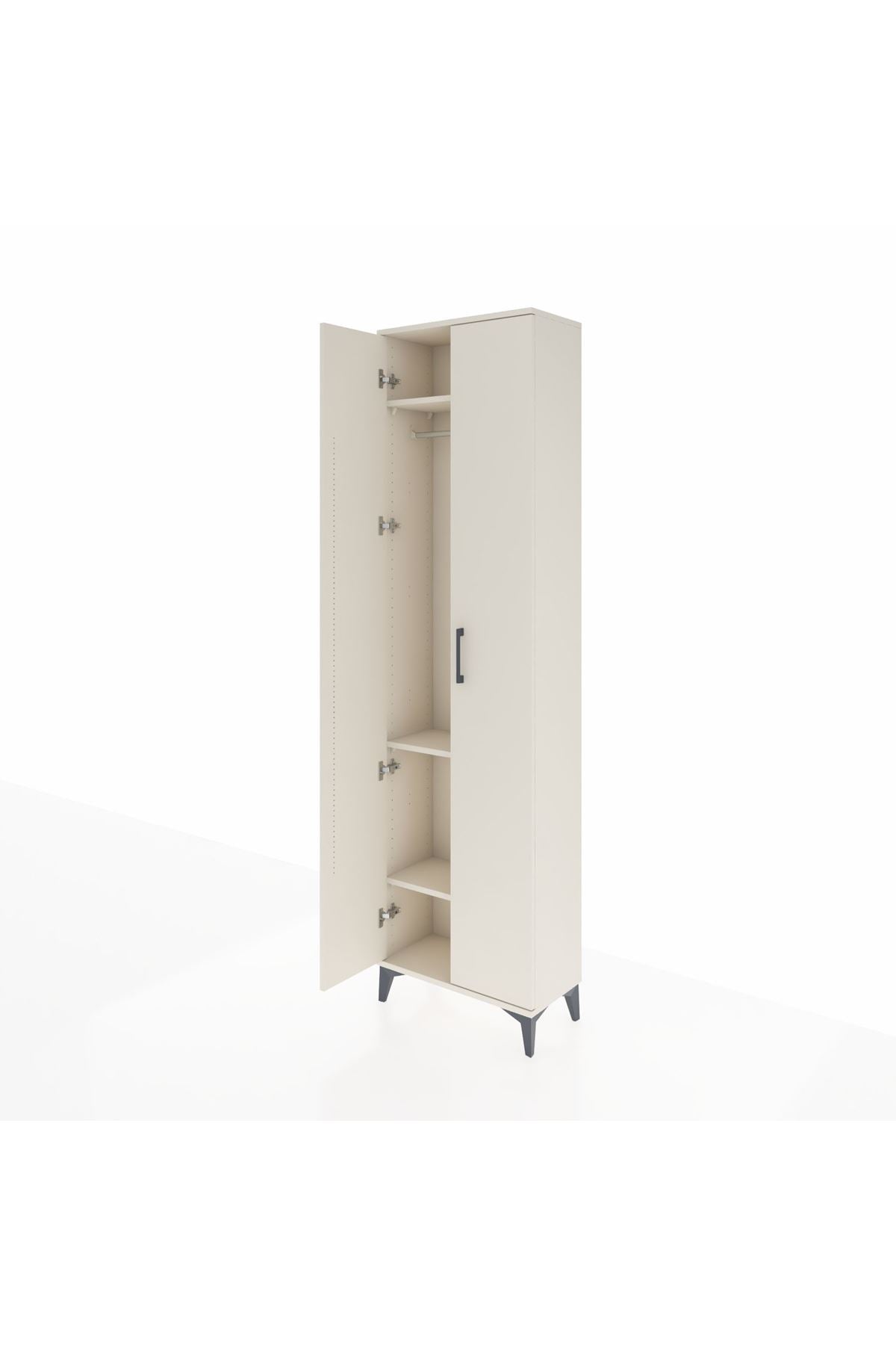 Arges Dolap 3 Raflı 2 Kapaklı Tek Askılı 60x30x221 - S29M003V1A