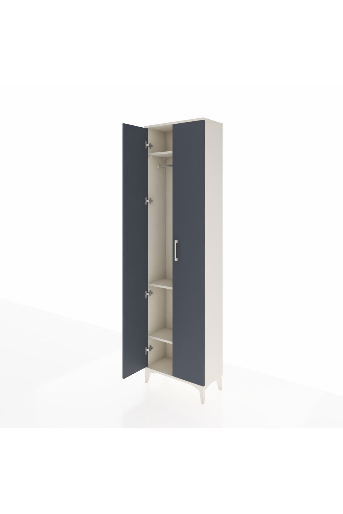 Arges Dolap 3 Raflı 2 Kapaklı Tek Askılı 60x30x221 - S29M003V2A