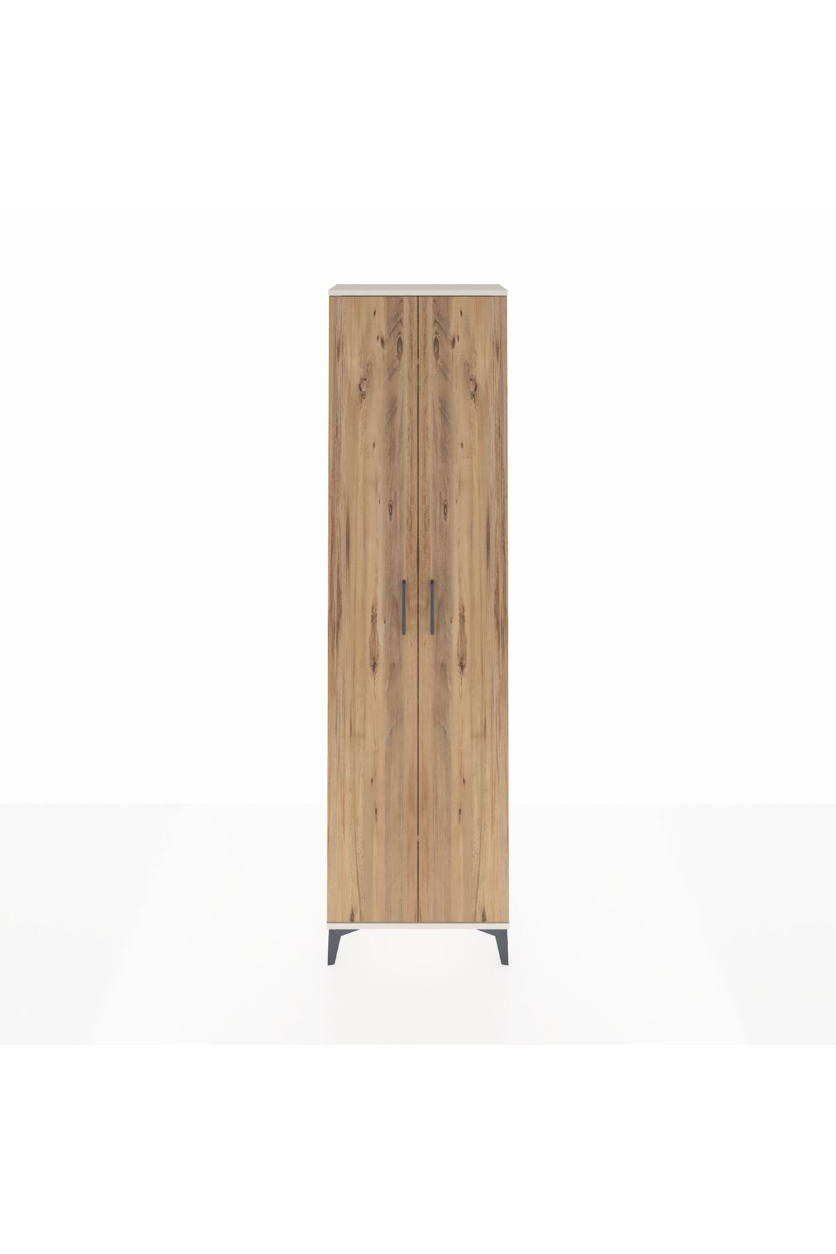 Arges Dolap 3 Raflı 2 Kapaklı Tek Askılı 60x30x221 - S29M003V3A