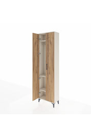 Arges Dolap 3 Raflı 2 Kapaklı Tek Askılı 60x30x221 - S29M003V3A