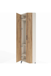 Arges Dolap 3 Raflı 2 Kapaklı Tek Askılı 60x30x221 - S29M003V3A