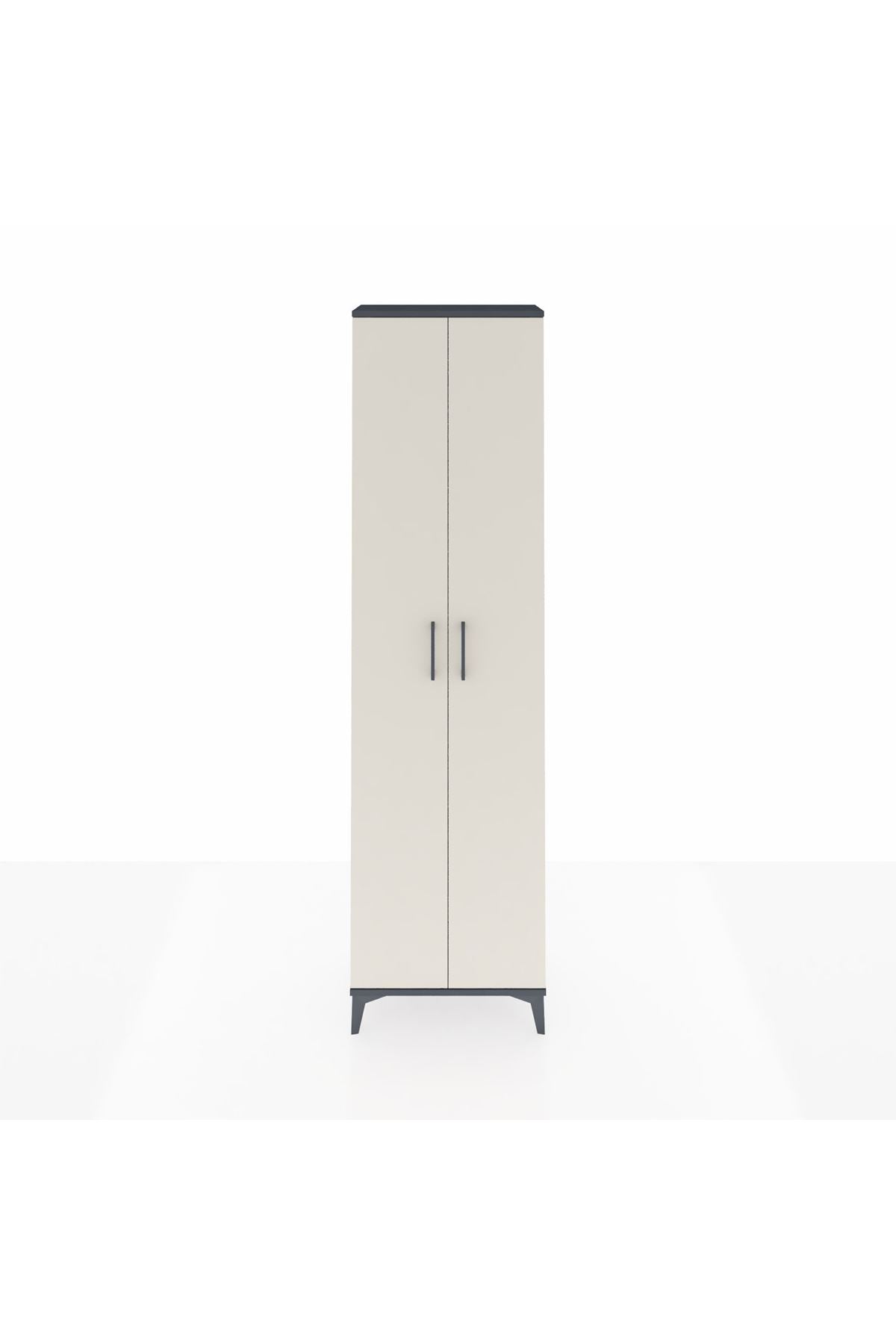Arges Dolap 3 Raflı 2 Kapaklı Tek Askılı 60x30x221 - S29M003V4A