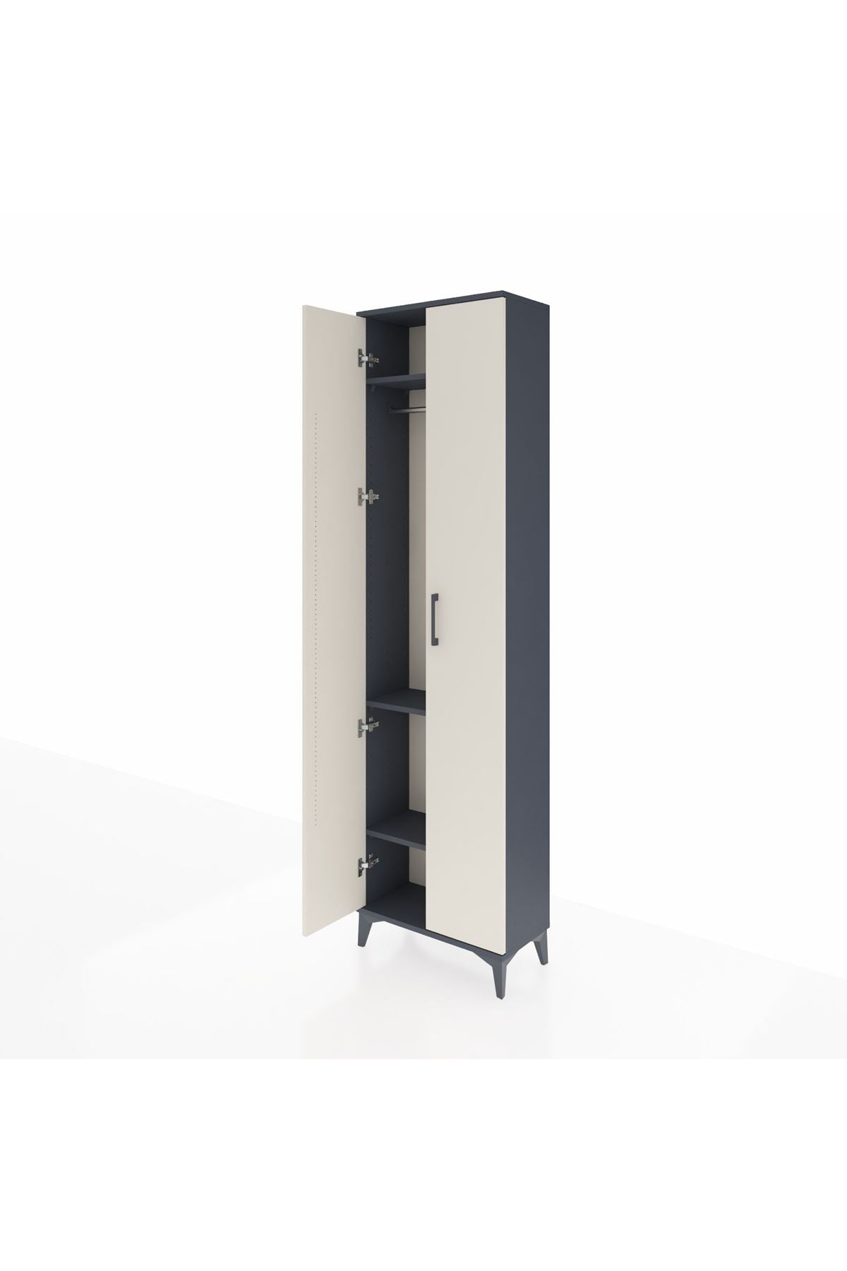 Arges Dolap 3 Raflı 2 Kapaklı Tek Askılı 60x30x221 - S29M003V4A