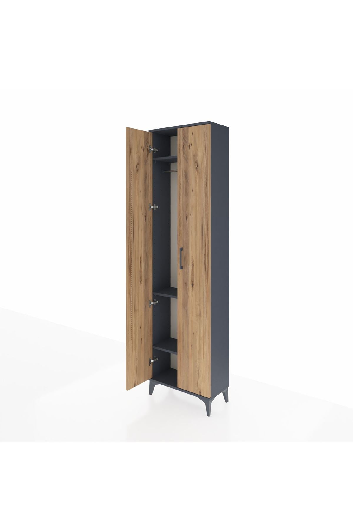 Arges Dolap 3 Raflı 2 Kapaklı Tek Askılı 60x30x221 - S29M003V6A