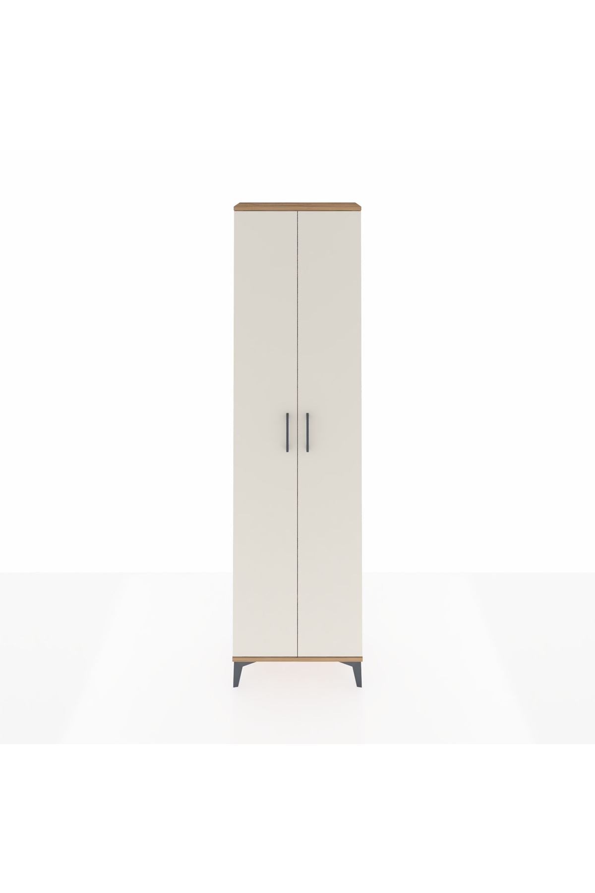 Arges Dolap 3 Raflı 2 Kapaklı Tek Askılı 60x30x221 - S29M003V7A