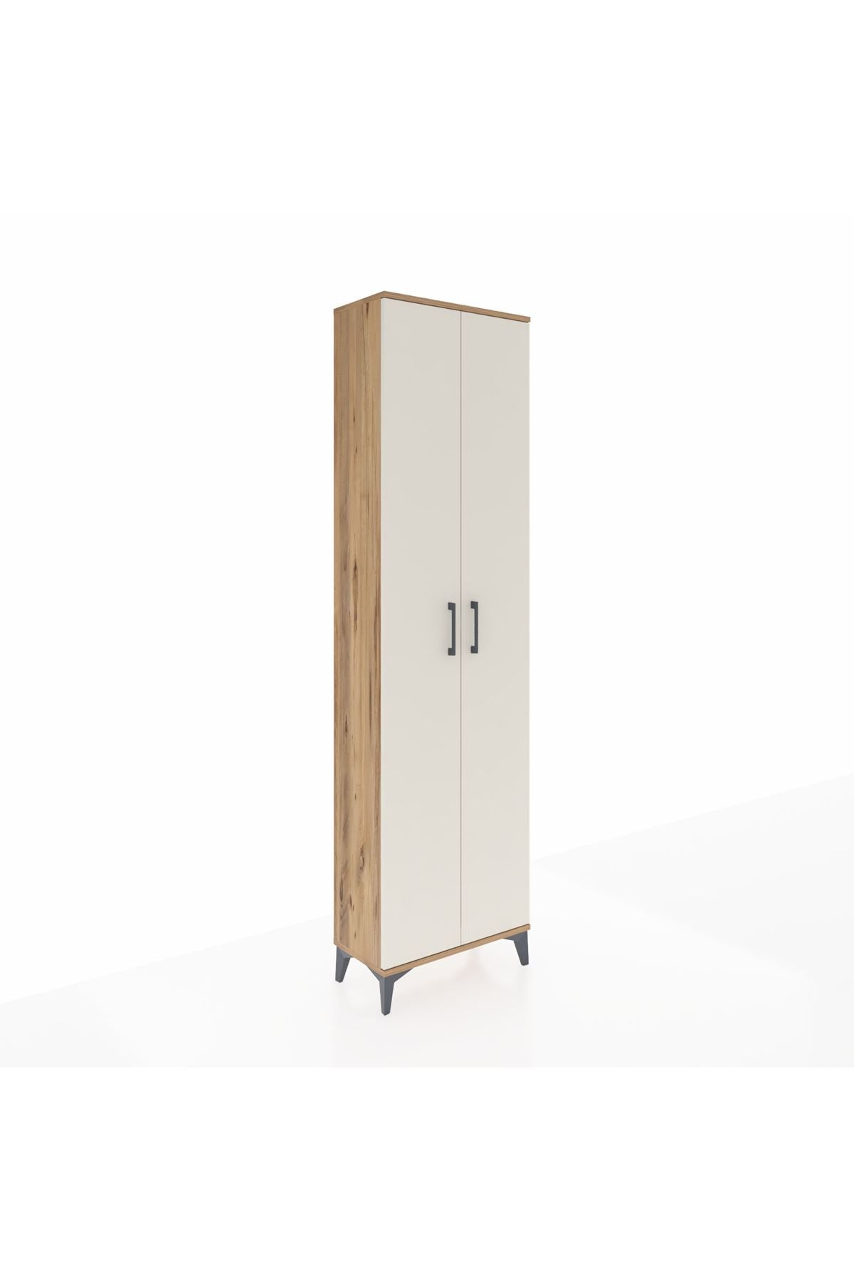 Arges Dolap 3 Raflı 2 Kapaklı Tek Askılı 60x30x221 - S29M003V7A