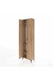 Arges Dolap 3 Raflı 2 Kapaklı Tek Askılı 60x30x221 - S29M003V9A