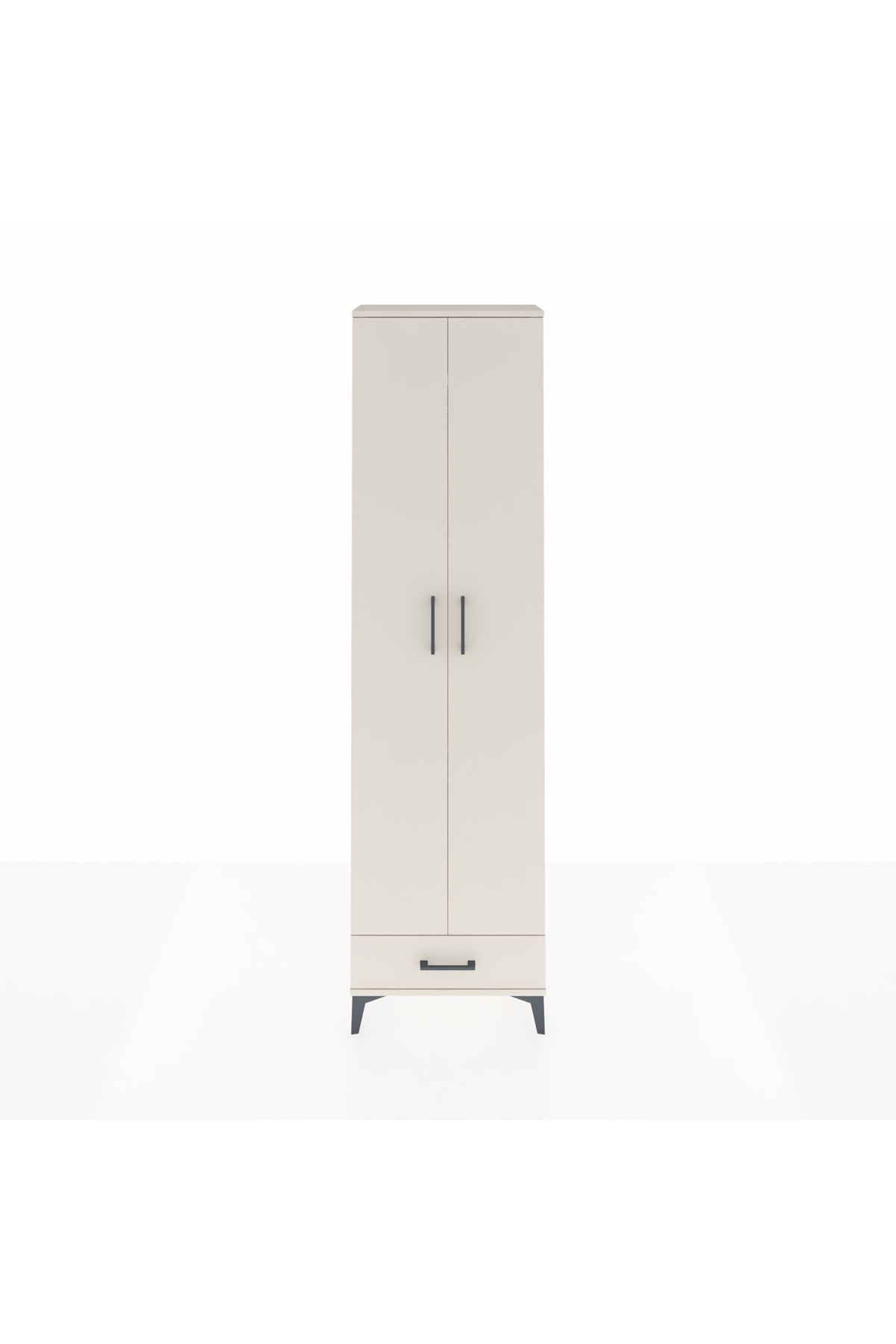 Arges Dolap 3 Raflı Tek Çekmeceli Tek Askılı 60x30x221 - S29M004V1A