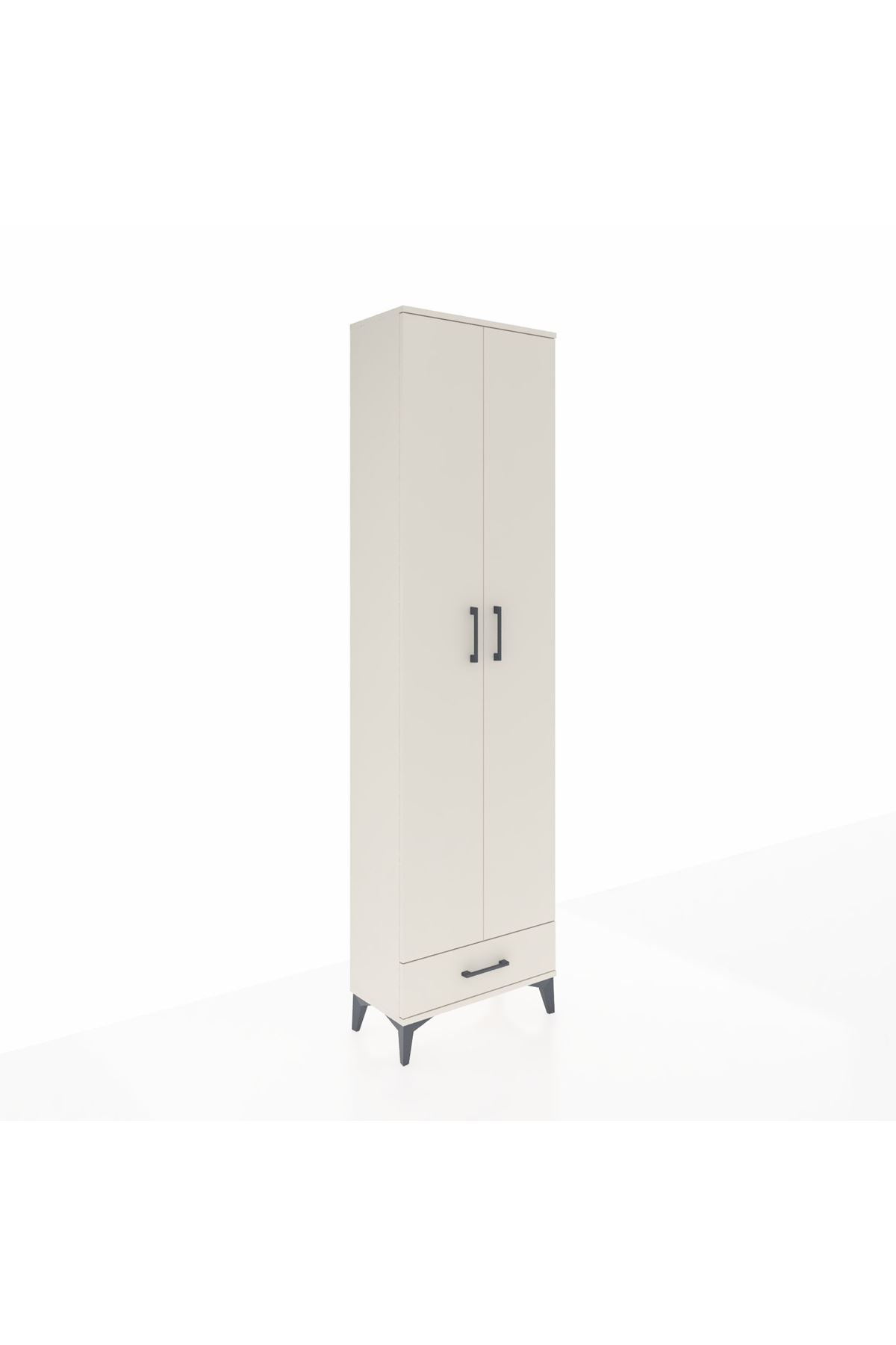 Arges Dolap 3 Raflı Tek Çekmeceli Tek Askılı 60x30x221 - S29M004V1A