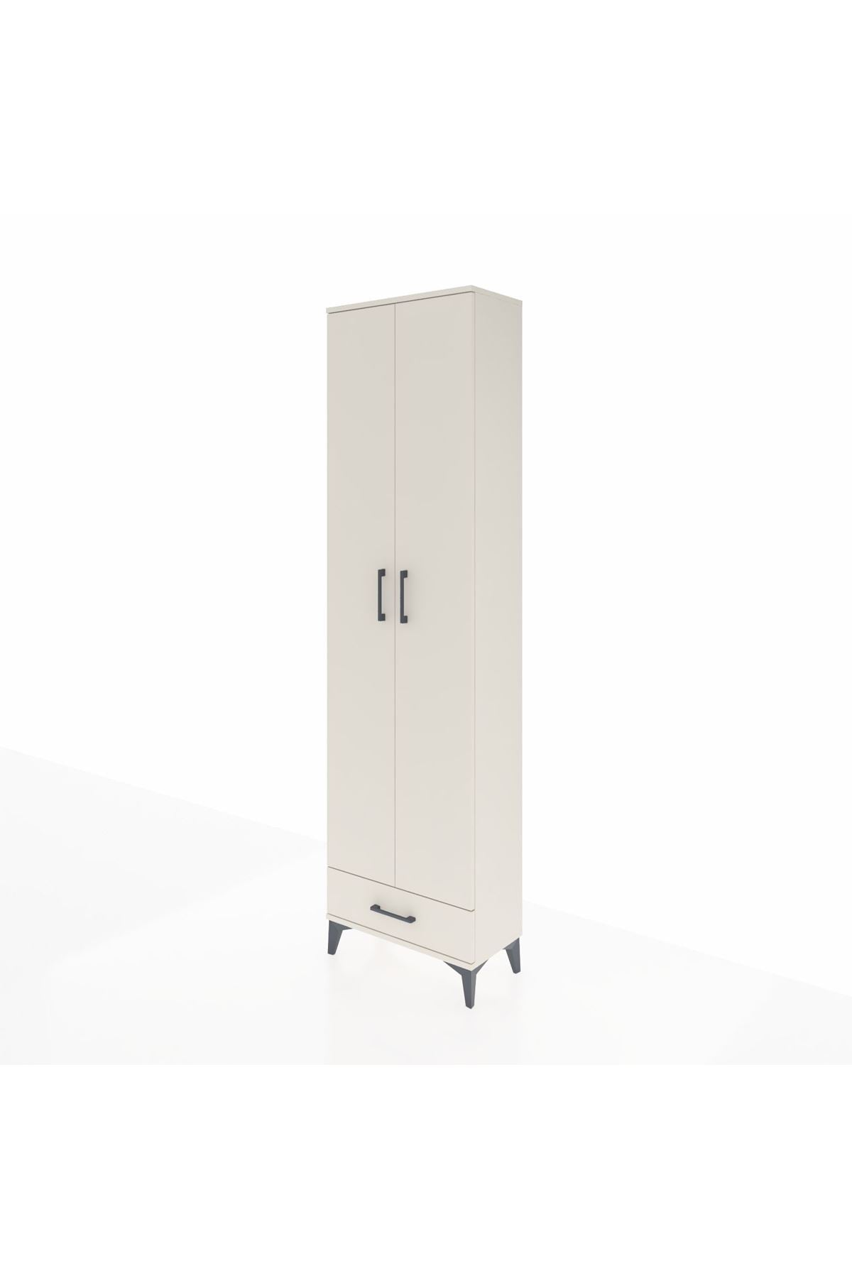 Arges Dolap 3 Raflı Tek Çekmeceli Tek Askılı 60x30x221 - S29M004V1A