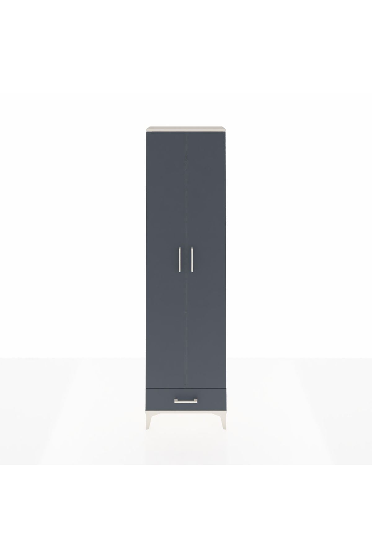 Arges Dolap 3 Raflı Tek Çekmeceli Tek Askılı 60x30x221 - S29M004V2A