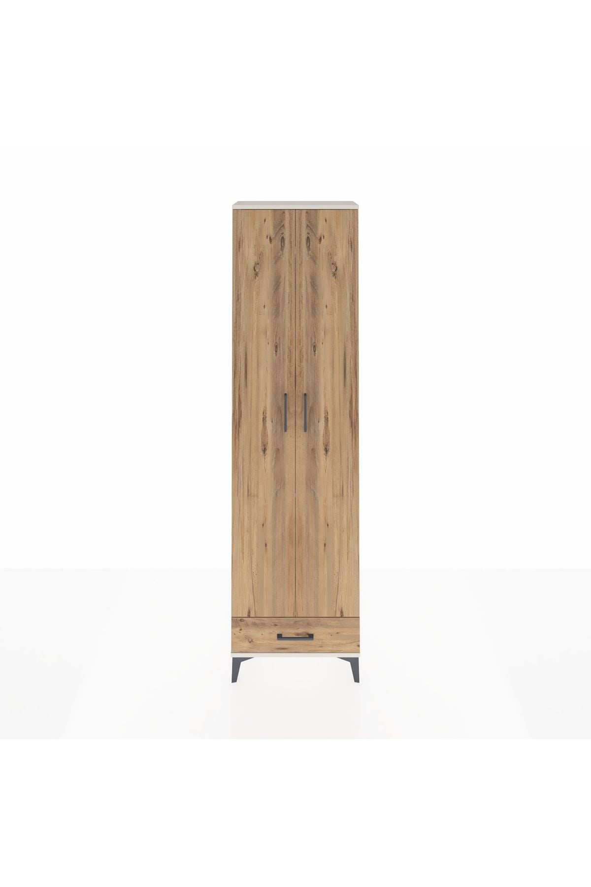 Arges Dolap 3 Raflı Tek Çekmeceli Tek Askılı 60x30x221 - S29M004V3A