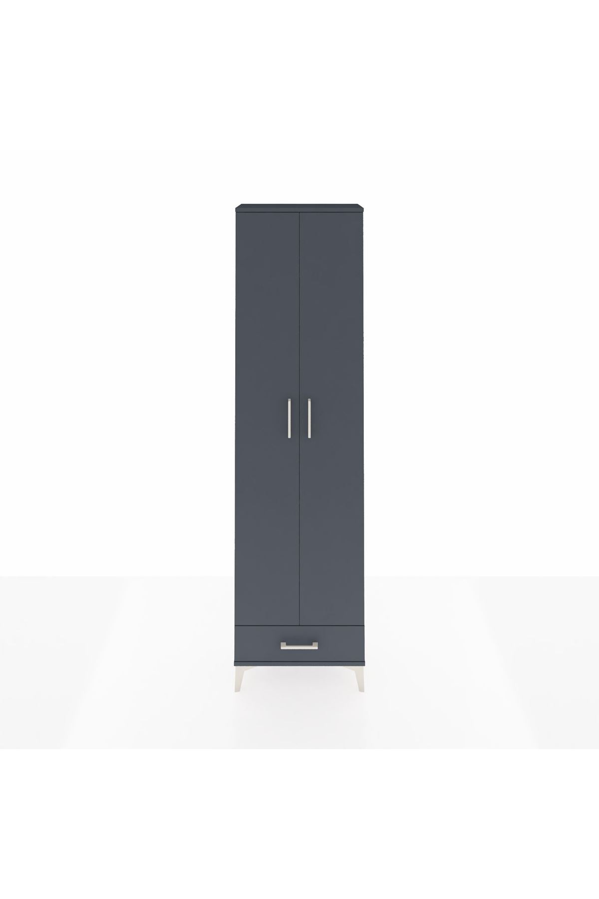 Arges Dolap 3 Raflı Tek Çekmeceli Tek Askılı 60x30x221 - S29M004V5A