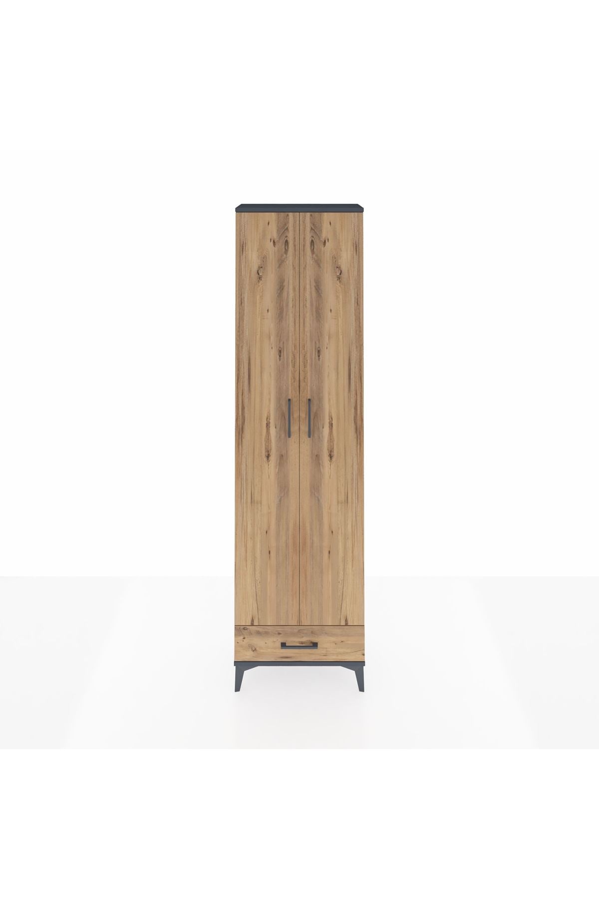 Arges Dolap 3 Raflı Tek Çekmeceli Tek Askılı 60x30x221 - S29M004V6A