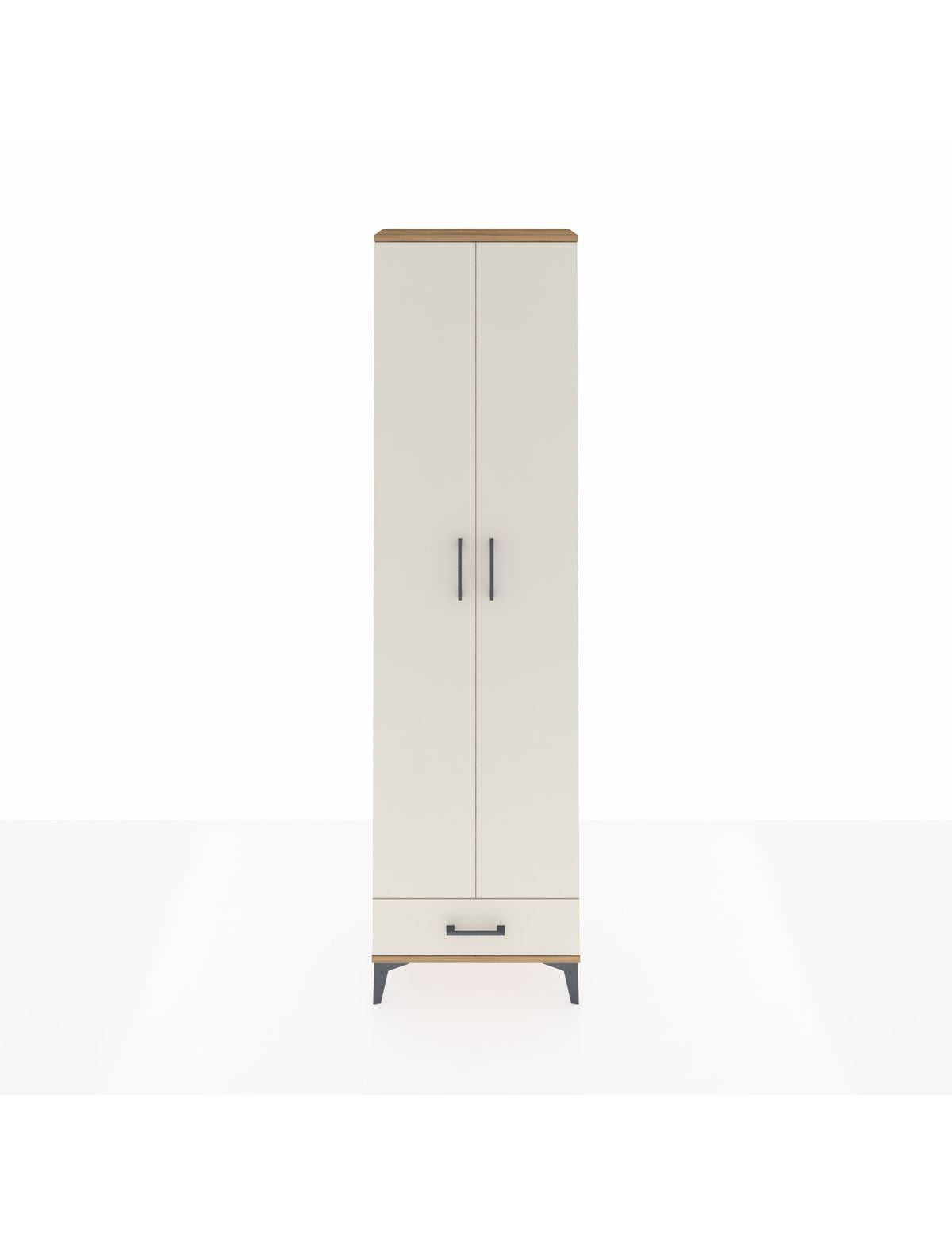 Arges Dolap 3 Raflı Tek Çekmeceli Tek Askılı 60x30x221 - S29M004V7A