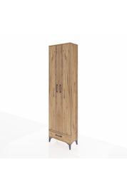 Arges Dolap 3 Raflı Tek Çekmeceli Tek Askılı 60x30x221 - S29M004V9A