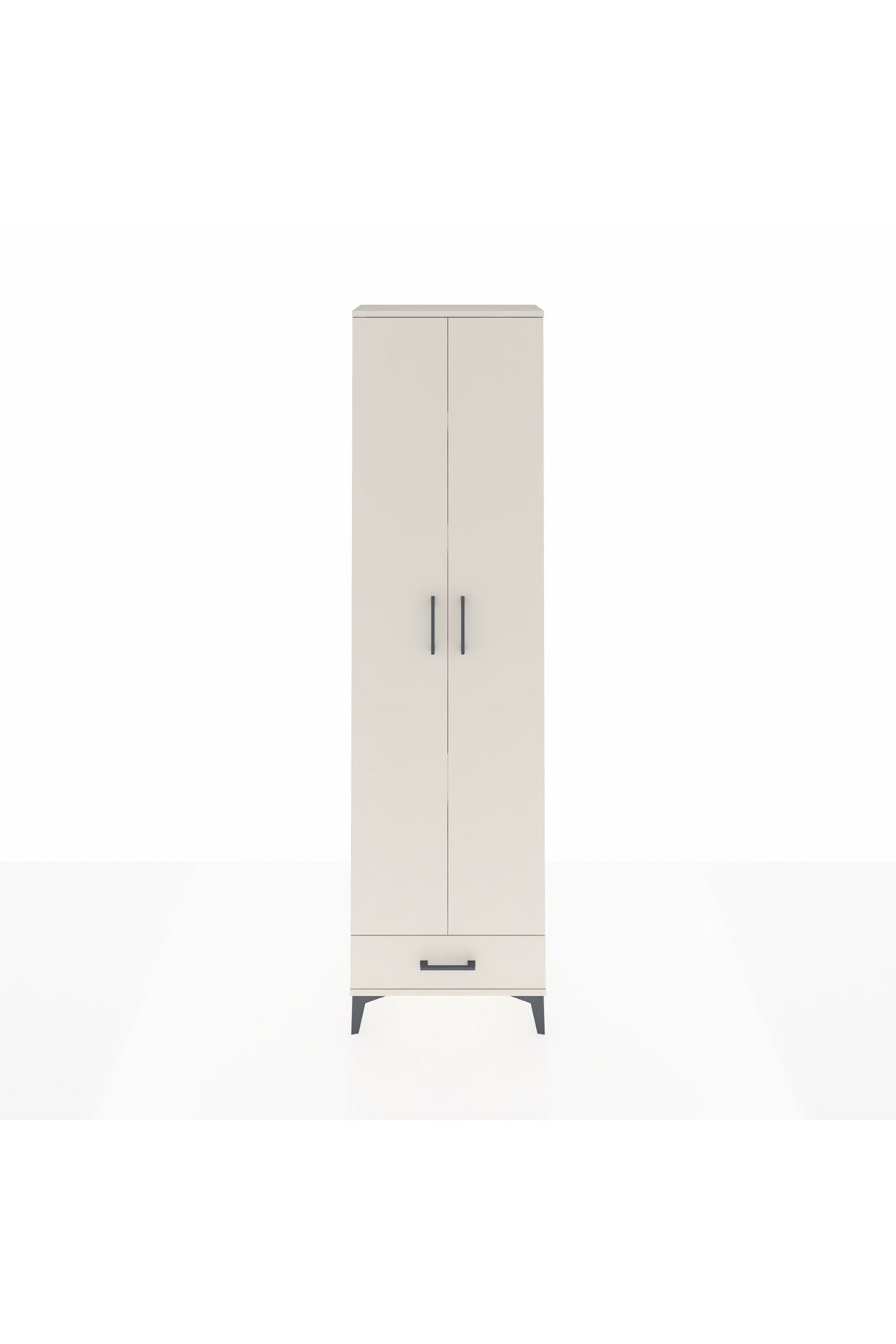 Arges Dolap 5 Raflı Tek Çekmeceli 2 Kapaklı 60x30x221 - S29M005V1A