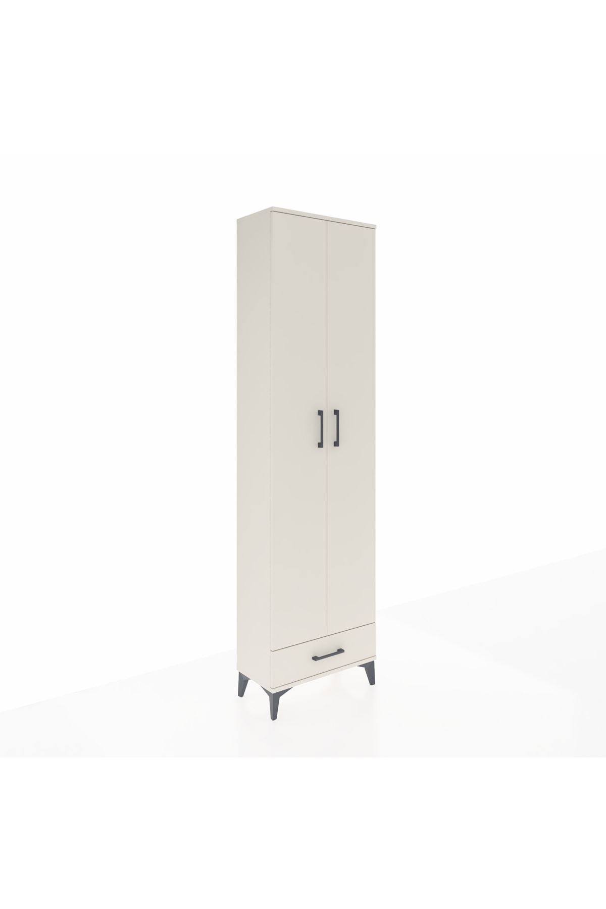 Arges Dolap 5 Raflı Tek Çekmeceli 2 Kapaklı 60x30x221 - S29M005V1A