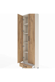 Arges Dolap 5 Raflı Tek Çekmeceli 2 Kapaklı 60x30x221 - S29M005V3A