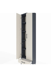 Arges Dolap 5 Raflı Tek Çekmeceli 2 Kapaklı 60x30x221 - S29M005V4A