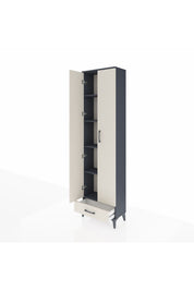 Arges Dolap 5 Raflı Tek Çekmeceli 2 Kapaklı 60x30x221 - S29M005V4A