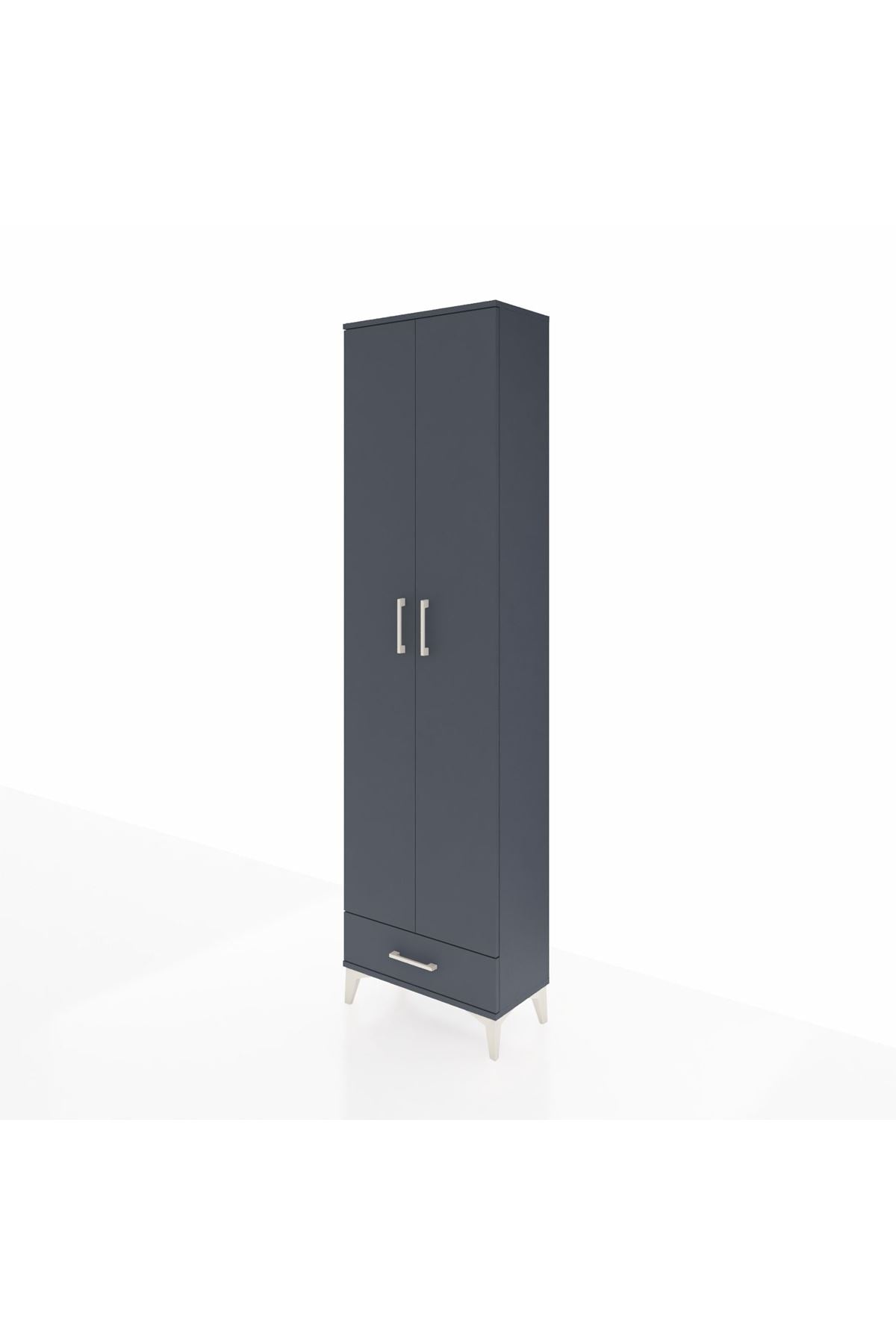 Arges Dolap 5 Raflı Tek Çekmeceli 2 Kapaklı 60x30x221 - S29M005V5A