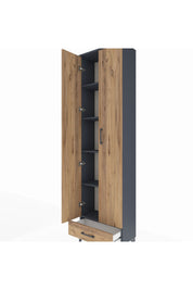 Arges Dolap 5 Raflı Tek Çekmeceli 2 Kapaklı 60x30x221 - S29M005V6A