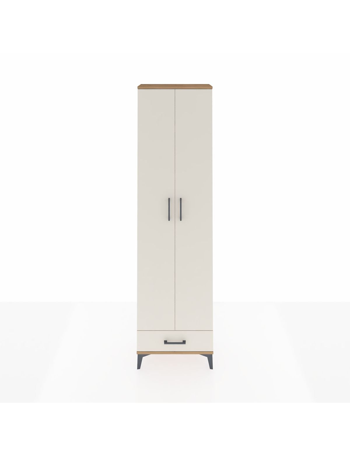 Arges Dolap 5 Raflı Tek Çekmeceli 2 Kapaklı 60x30x221 - S29M005V7A