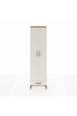 Arges Dolap 5 Raflı Tek Çekmeceli 2 Kapaklı 60x30x221