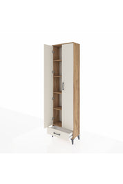 Arges Dolap 5 Raflı Tek Çekmeceli 2 Kapaklı 60x30x221 - S29M005V7A