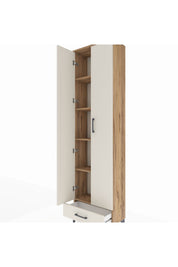 Arges Dolap 5 Raflı Tek Çekmeceli 2 Kapaklı 60x30x221 - S29M005V7A