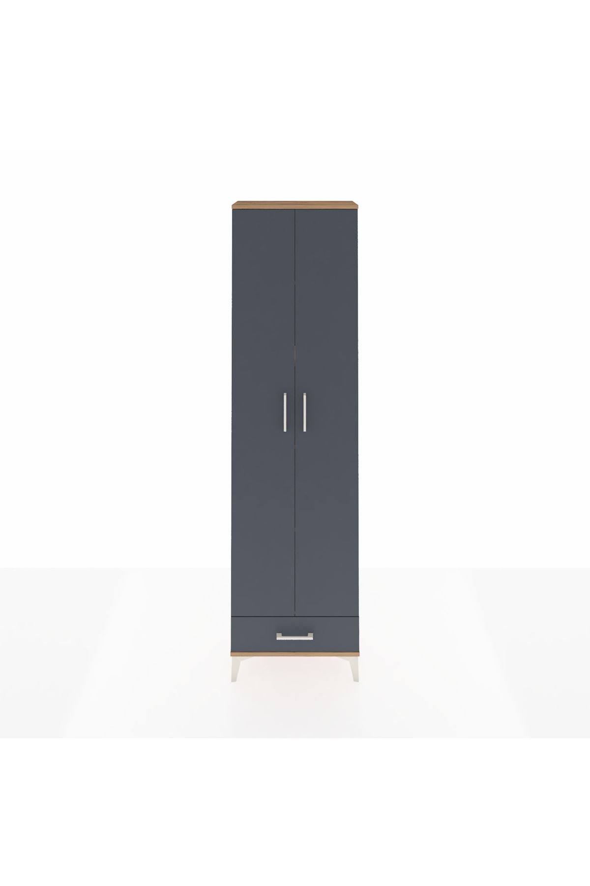 Arges Dolap 5 Raflı Tek Çekmeceli 2 Kapaklı 60x30x221 - S29M005V8A