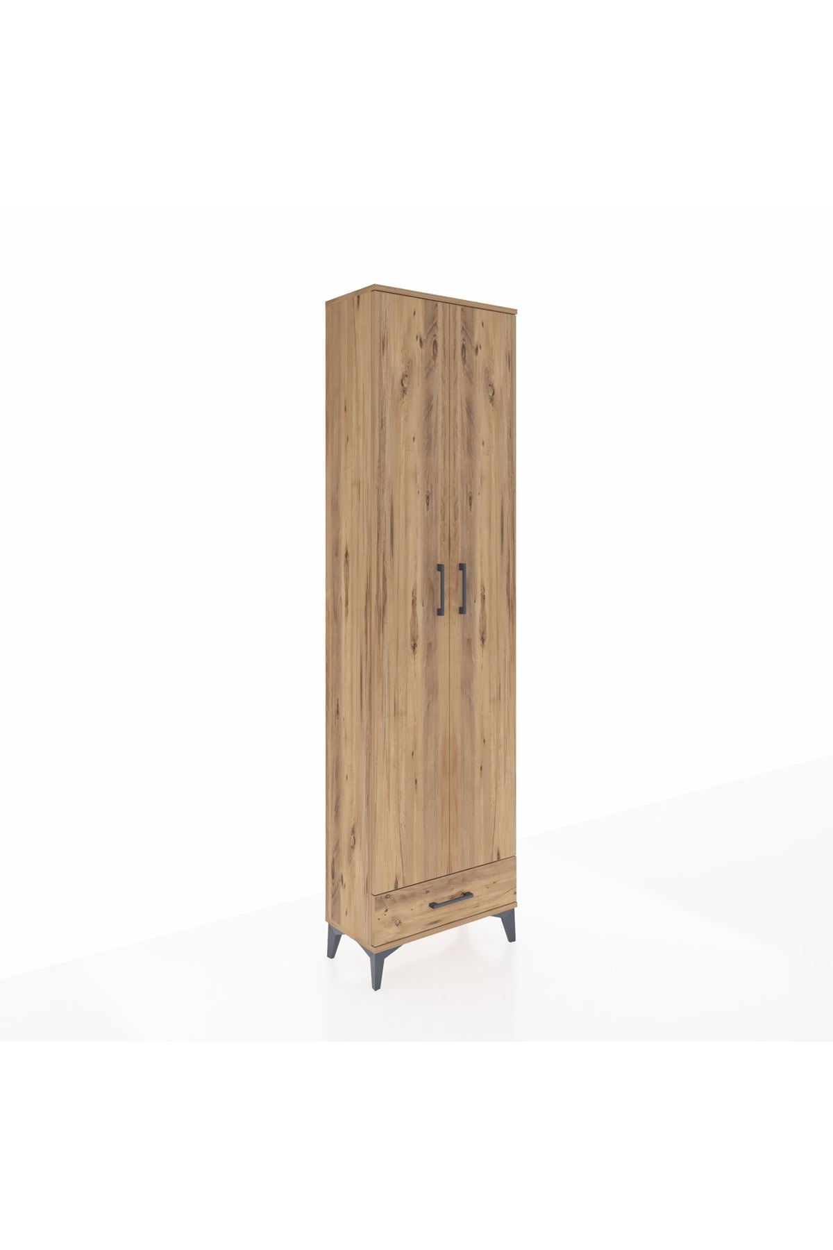 Arges Dolap 5 Raflı Tek Çekmeceli 2 Kapaklı 60x30x221 - S29M005V9A