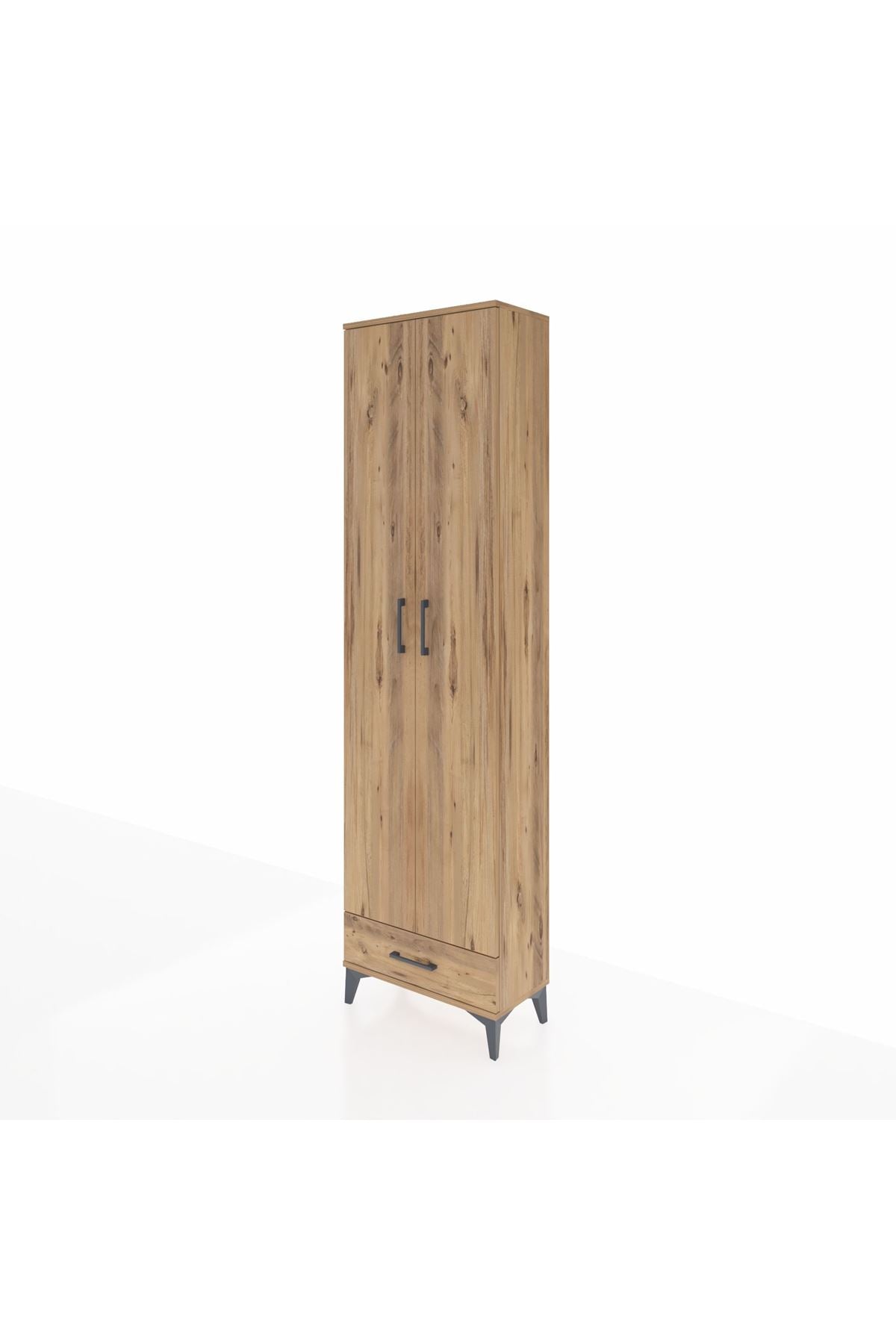Arges Dolap 5 Raflı Tek Çekmeceli 2 Kapaklı 60x30x221 - S29M005V9A