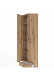 Arges Dolap 5 Raflı Tek Çekmeceli 2 Kapaklı 60x30x221 - S29M005V9A