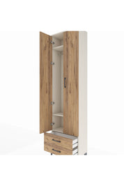 Arges Dolap 3 Raflı 2 Çekmeceli Tek Askılı 60x30x221 - S29M007V3A