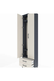 Arges Dolap 3 Raflı 2 Çekmeceli Tek Askılı 60x30x221 - S29M007V4A