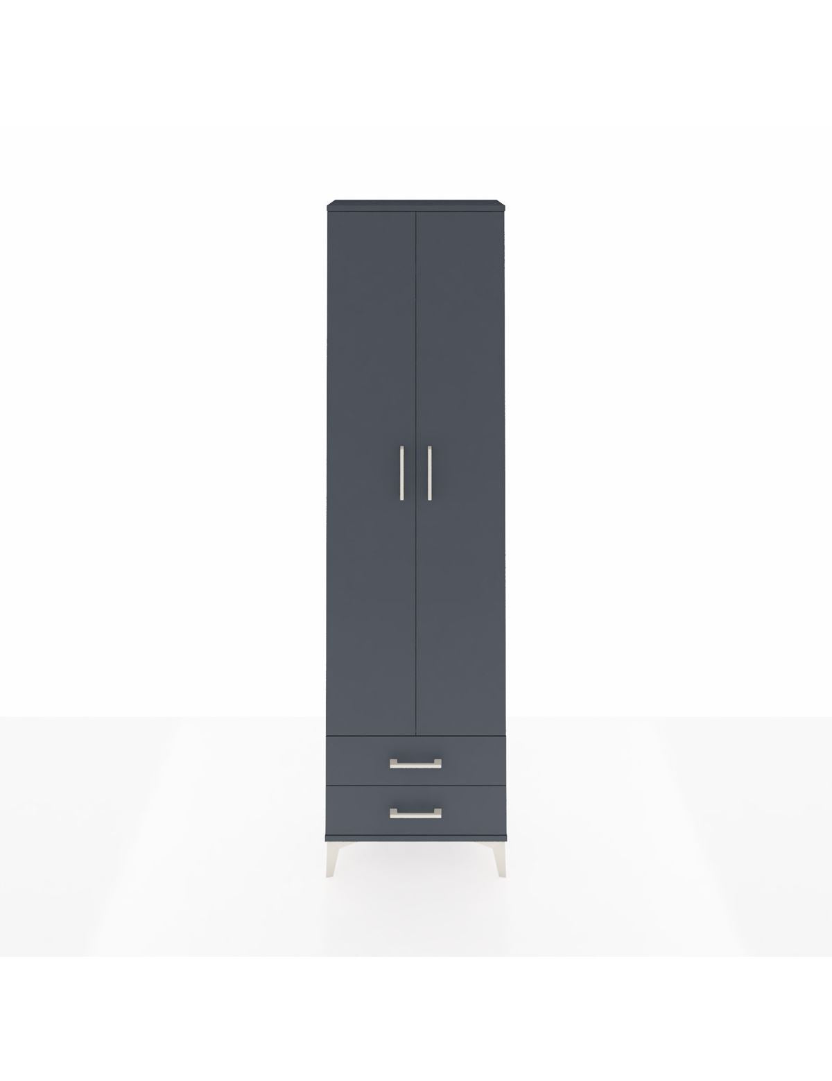 Arges Dolap 3 Raflı 2 Çekmeceli Tek Askılı 60x30x221 - S29M007V5A