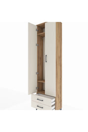 Arges Dolap 3 Raflı 2 Çekmeceli Tek Askılı 60x30x221 - S29M007V7A