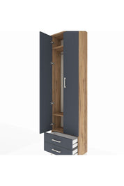 Arges Dolap 3 Raflı 2 Çekmeceli Tek Askılı 60x30x221 - S29M007V8A