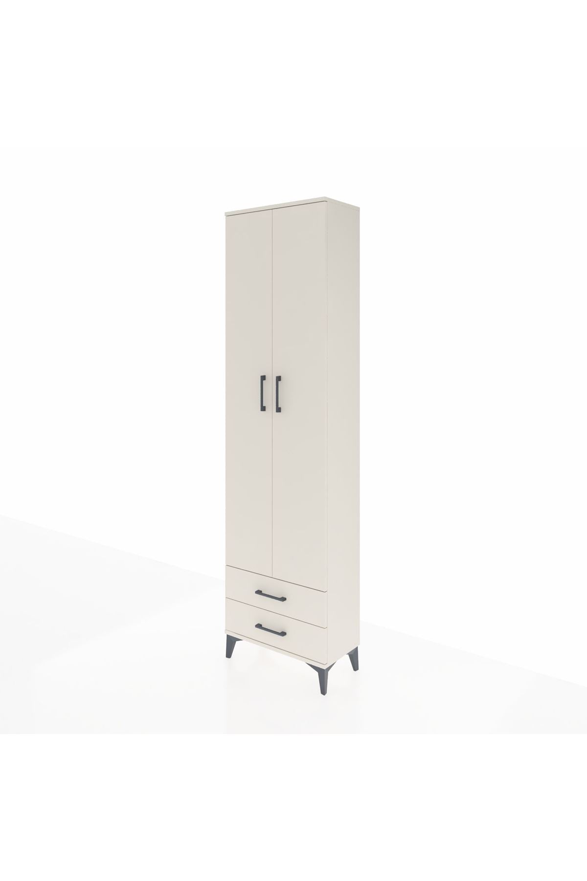 Arges Dolap 5 Raflı 2 Çekmeceli 2 Kapaklı 60x30x221 - S29M008V1A
