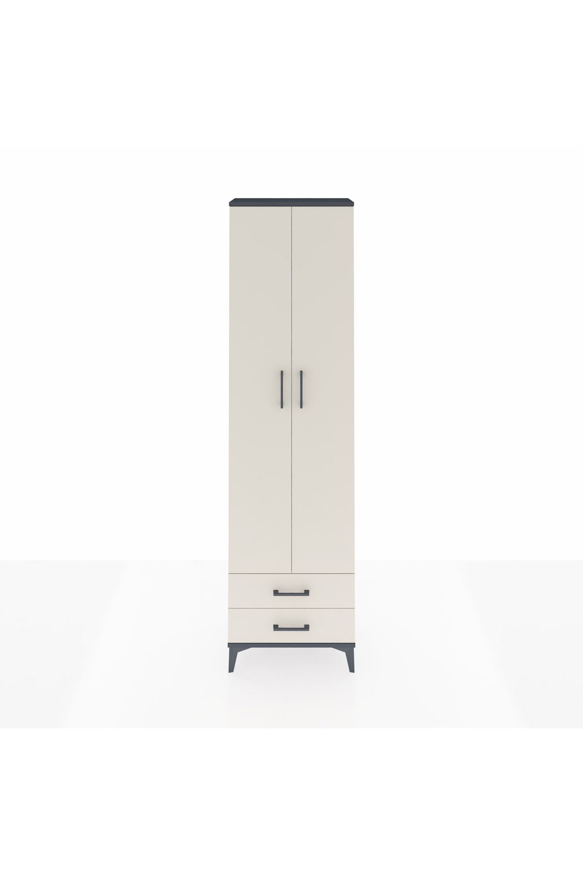 Arges Dolap 5 Raflı 2 Çekmeceli 2 Kapaklı 60x30x221 - S29M008V4A