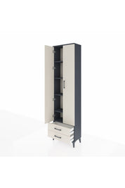 Arges Dolap 5 Raflı 2 Çekmeceli 2 Kapaklı 60x30x221 - S29M008V4A