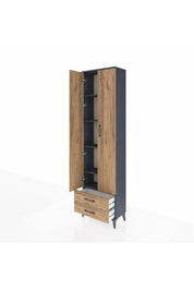 Arges Dolap 5 Raflı 2 Çekmeceli 2 Kapaklı 60x30x221 - S29M008V6A