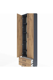 Arges Dolap 5 Raflı 2 Çekmeceli 2 Kapaklı 60x30x221 - S29M008V6A